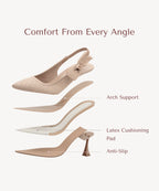 VICTORIA™ | Slingback Stiletto de Alta Elegancia