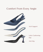 VICTORIA™ | Slingback Stiletto de Alta Elegancia