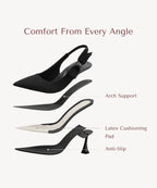 VICTORIA™ | Slingback Stiletto de Alta Elegancia