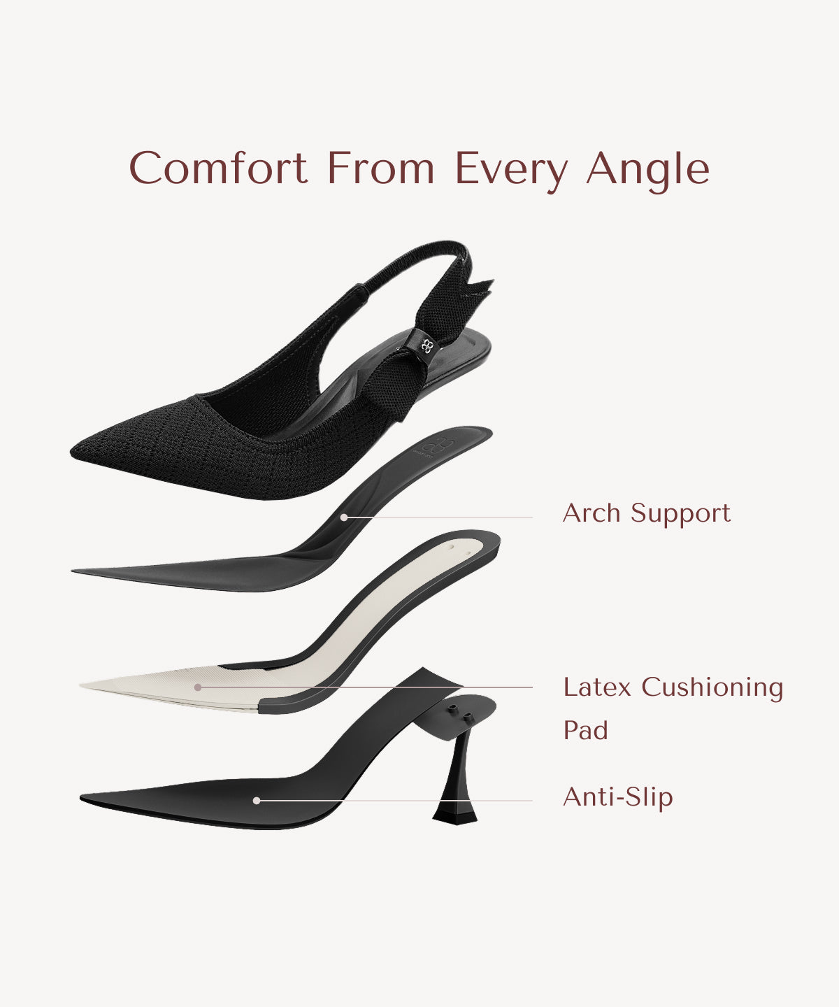 VICTORIA™ | Slingback Stiletto de Alta Elegancia