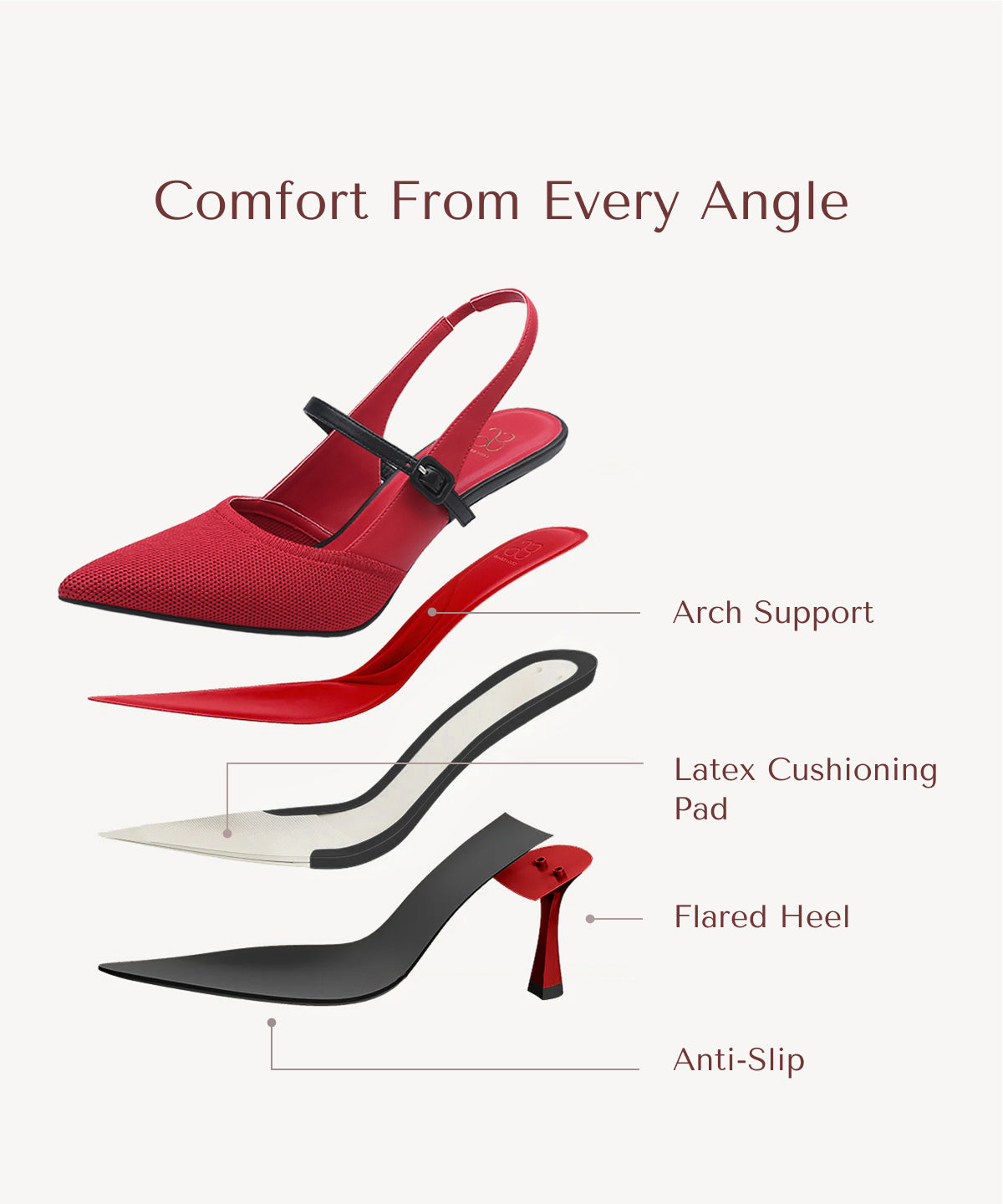 CLARA™ | Mule de Tacón Elegante