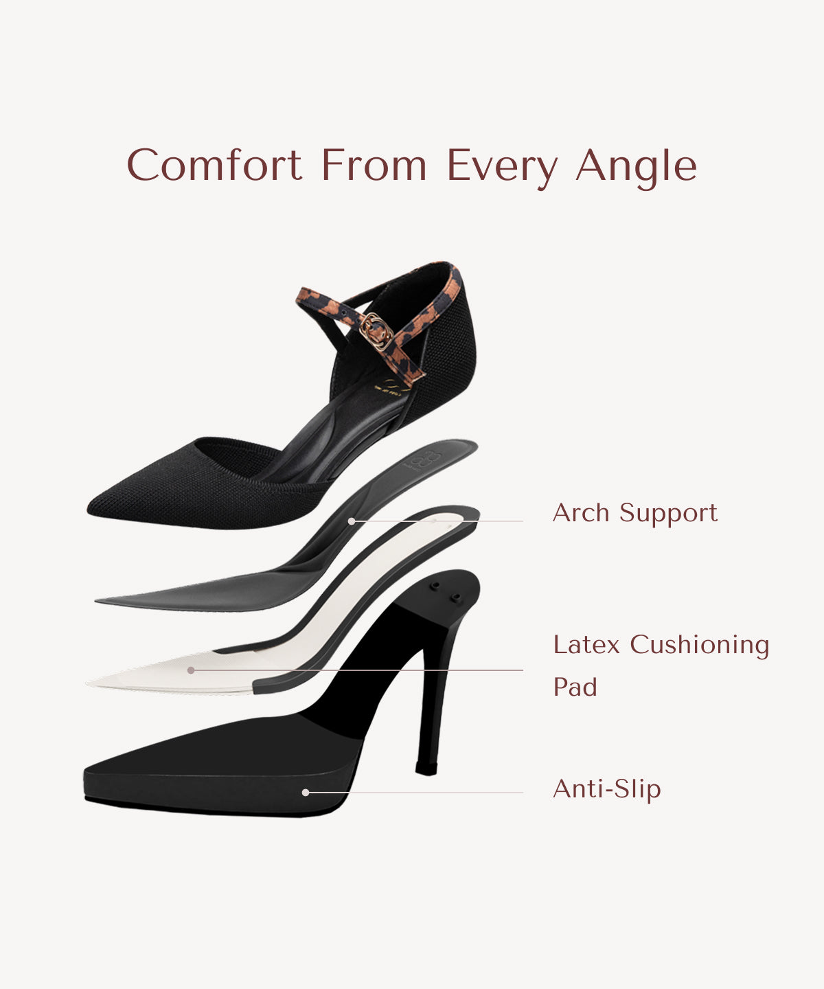 NOA™ | Stiletto de Tiras Refinadas