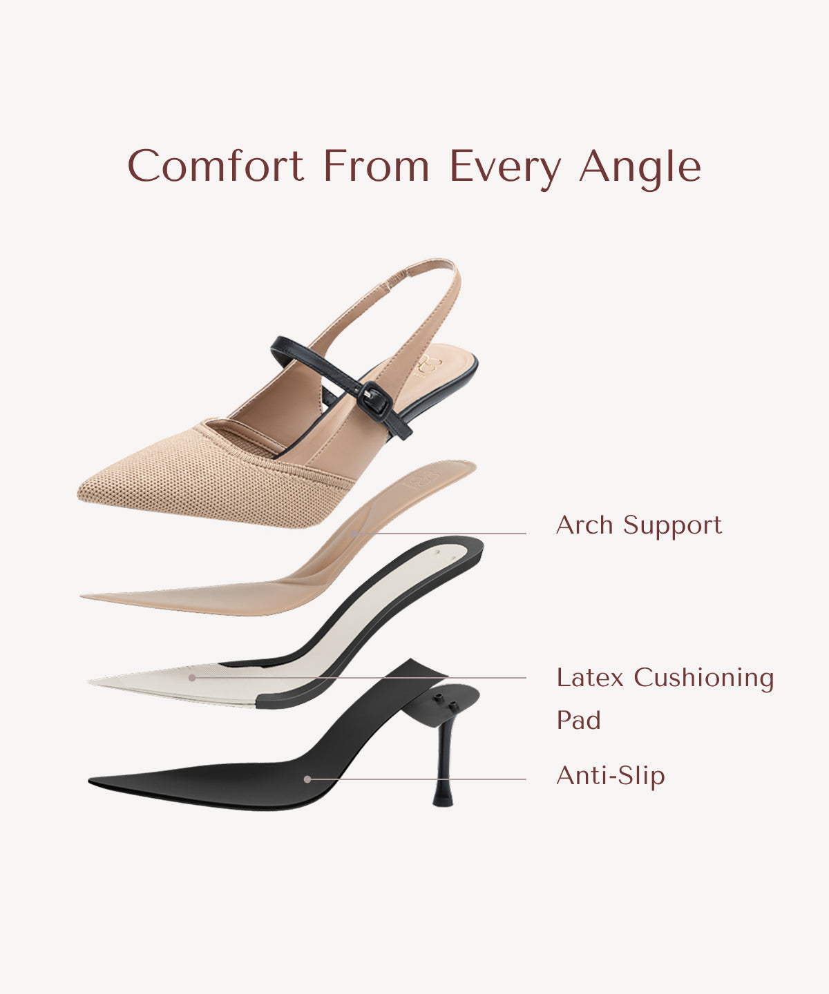 CLARA™ | Mule de Tacón Elegante