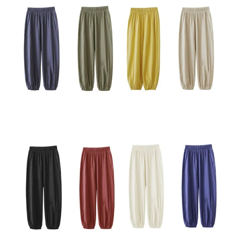 SANDRA | Pantalones bombachos de lino y algodón para mujer