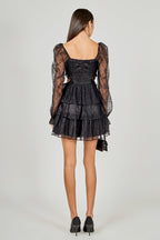 Premium Cut-out Lace Mini Dress