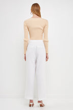 Knit Wrap Sweater