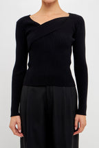Knit Wrap Sweater