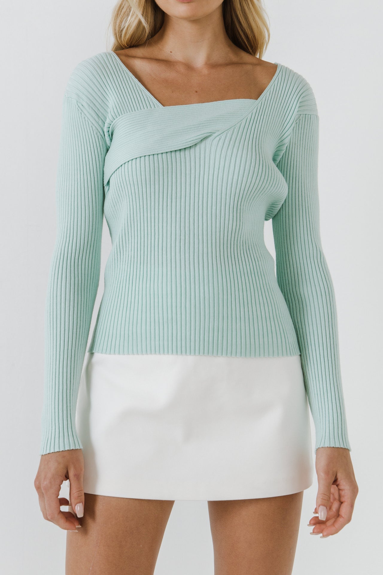 Knit Wrap Sweater
