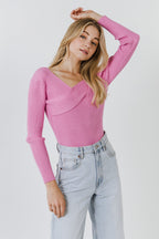 Knit Wrap Sweater