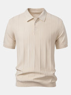 Enzo™ | Conjunto Polo Jacquard y Pantalón Recto