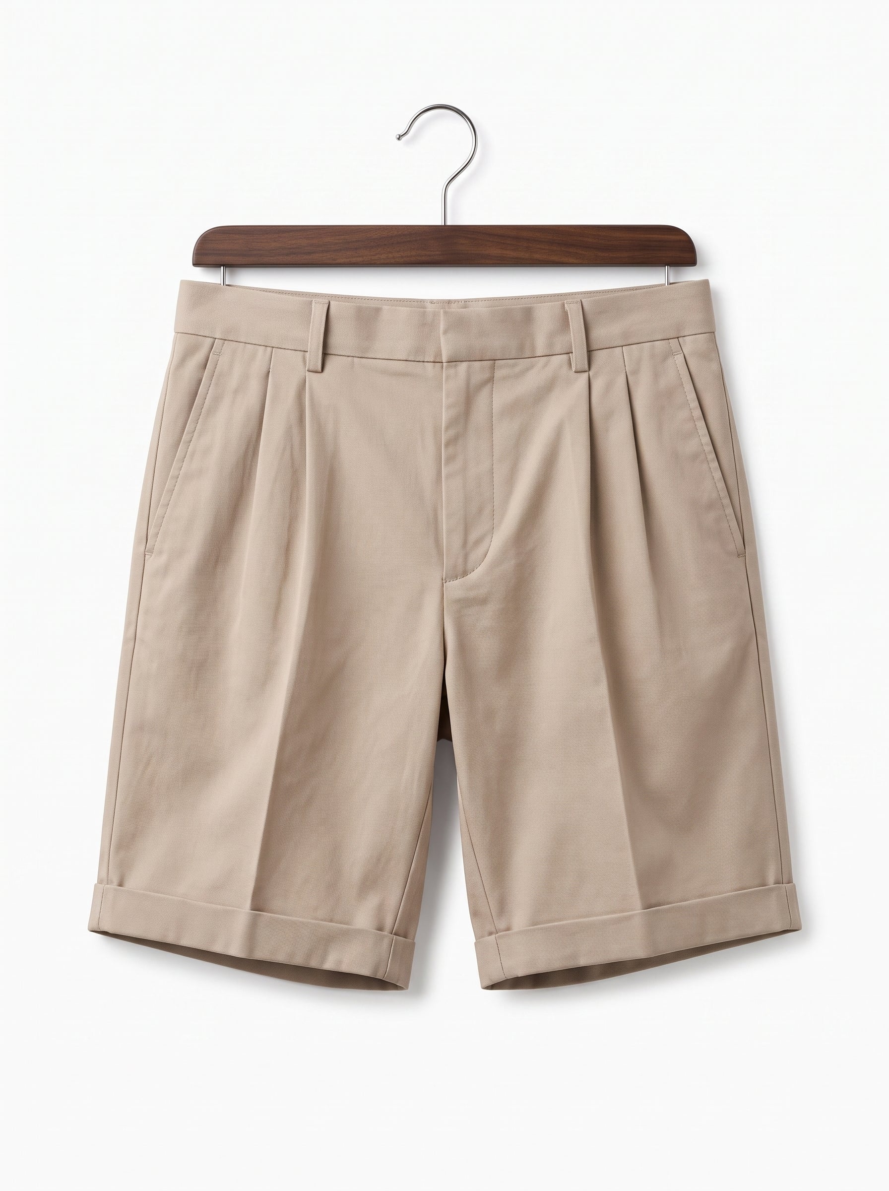 RAFFELO | Pantalón Shorts Sastre Plisados