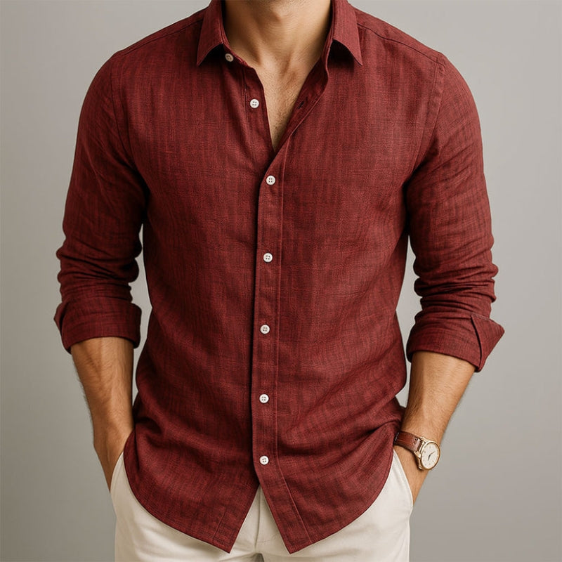 Riviera™ Camisa de Lino Transpirable