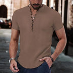 BRUNO | Camisa de Lino y Algodón Manga Corta