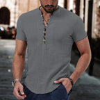 BRUNO | Camisa de Lino y Algodón Manga Corta