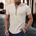 BRUNO | Camisa de Lino y Algodón Manga Corta