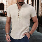 BRUNO | Camisa de Lino y Algodón Manga Corta