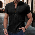 BRUNO | Camisa de Lino y Algodón Manga Corta