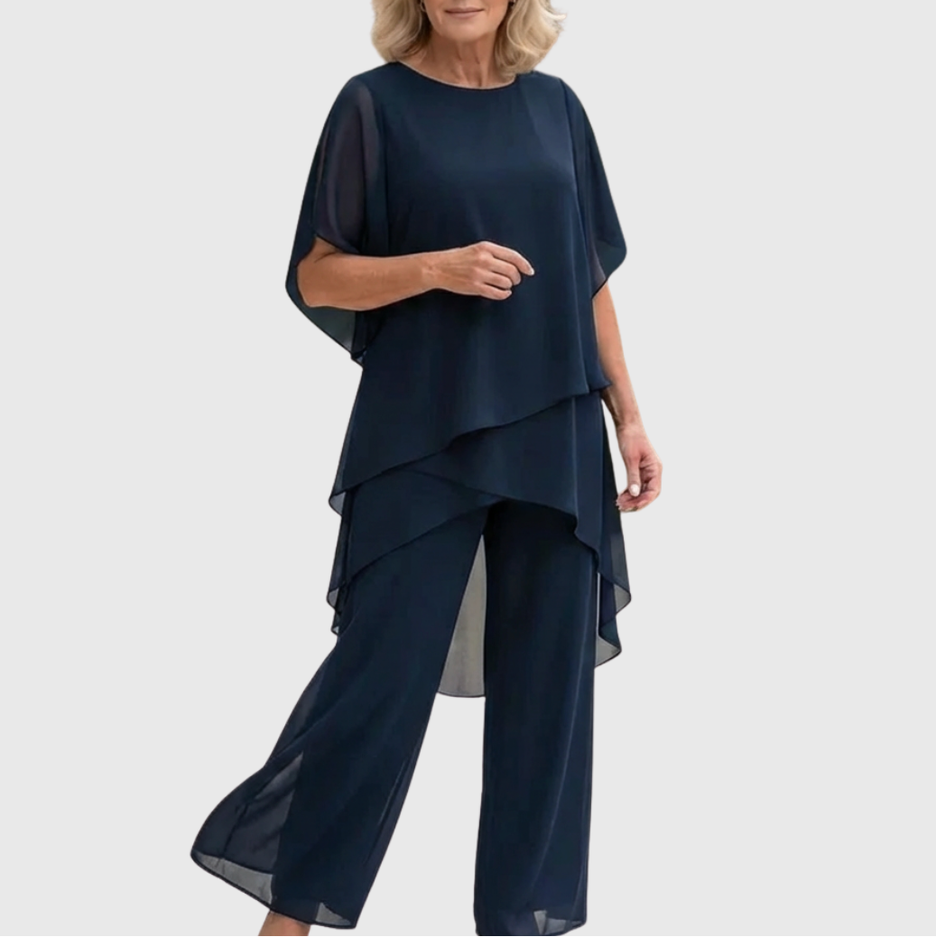 ELARA™ | Conjunto Palazzo de Dos Piezas Elegante