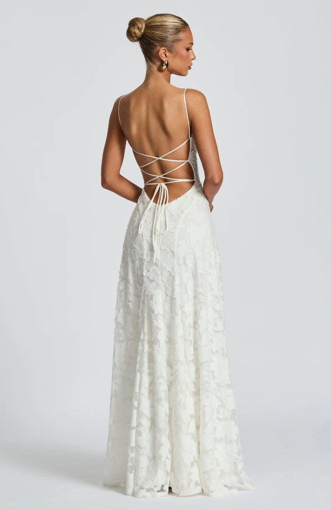 Giorgia | Elegantes Spitzen Maxi Kleid