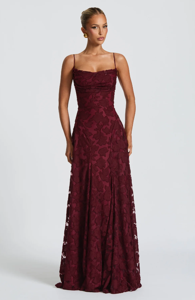 Giorgia | Elegantes Spitzen Maxi Kleid