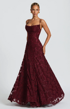 Giorgia | Elegantes Spitzen Maxi Kleid