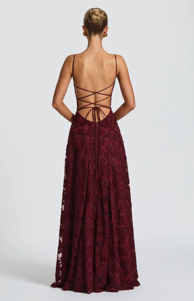Giorgia | Elegantes Spitzen Maxi Kleid