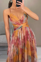 GISELLE | Chiffon-Maxikleid