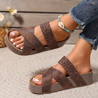 Martine - Orthopädische Ledersandalen mit Riemen für Damen