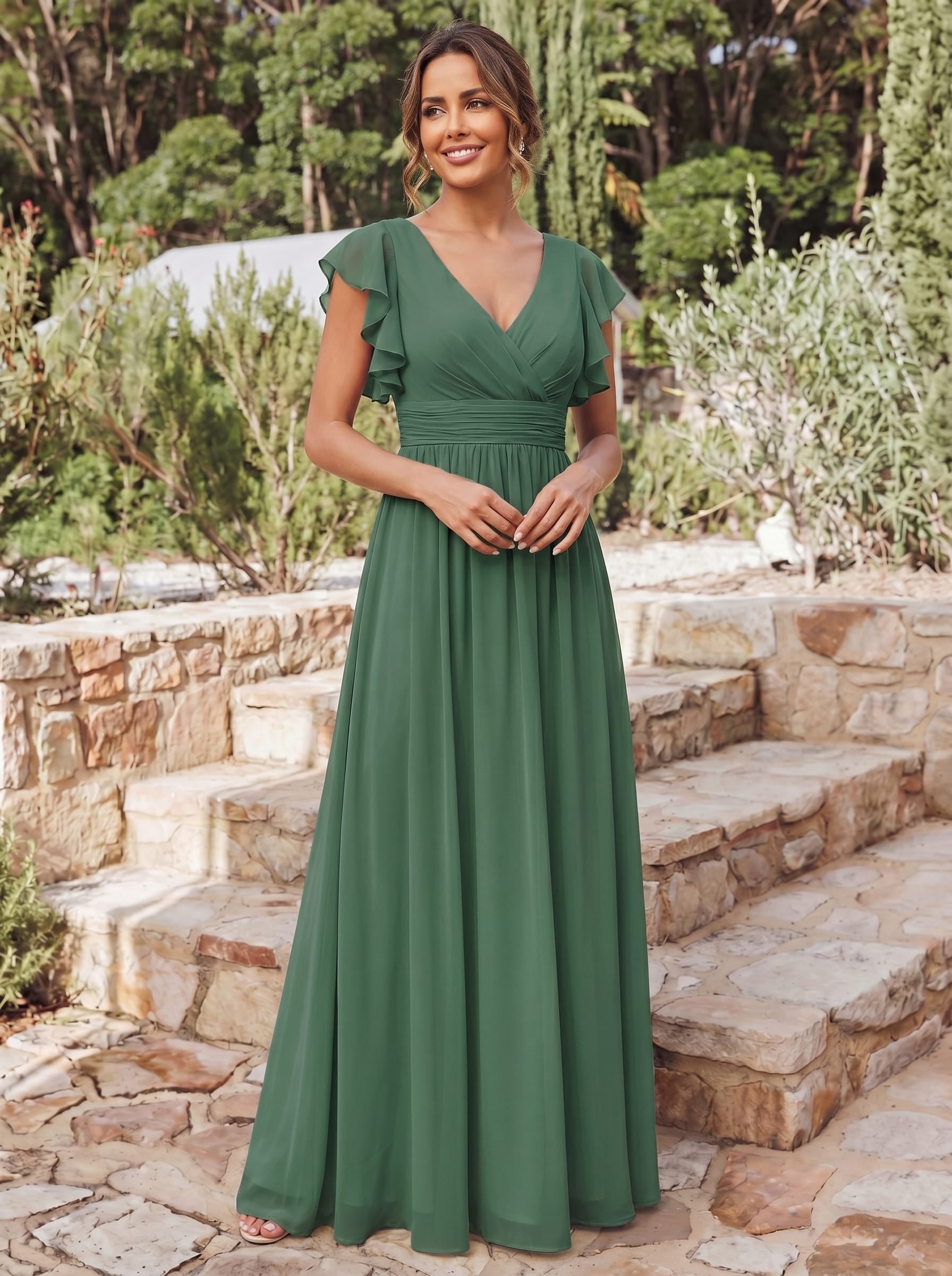 LILYANA™ | Elegantes Brautjungfernkleid aus Chiffon