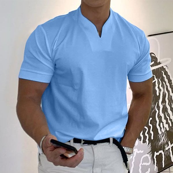Camiseta Toscana | Camiseta ajustada con cuello en V para hombre