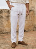 André Ferran | Pantalón de Lino Burdeos