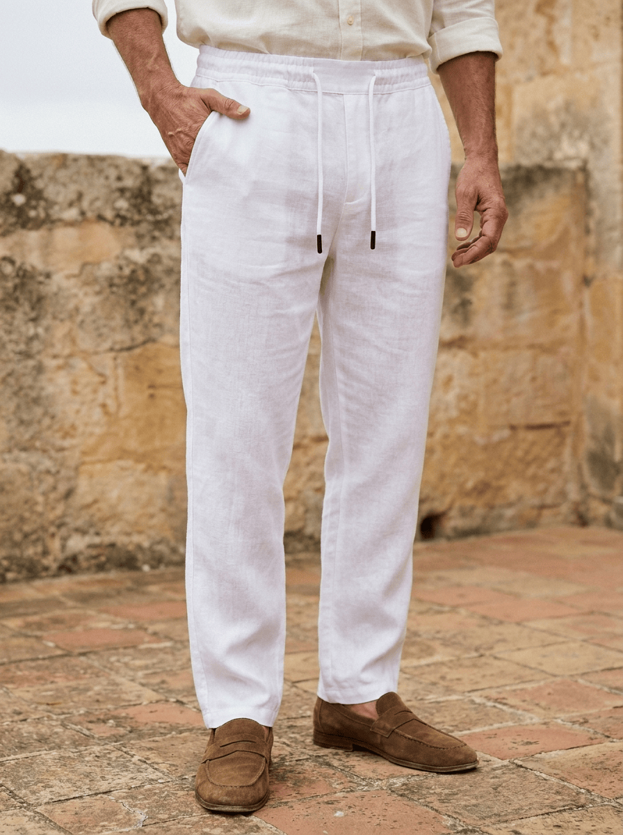 André Ferran | Pantalón de Lino Burdeos