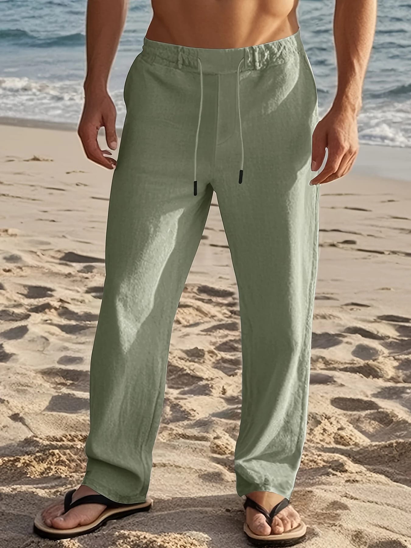 André Ferran | Pantalón de Lino Burdeos