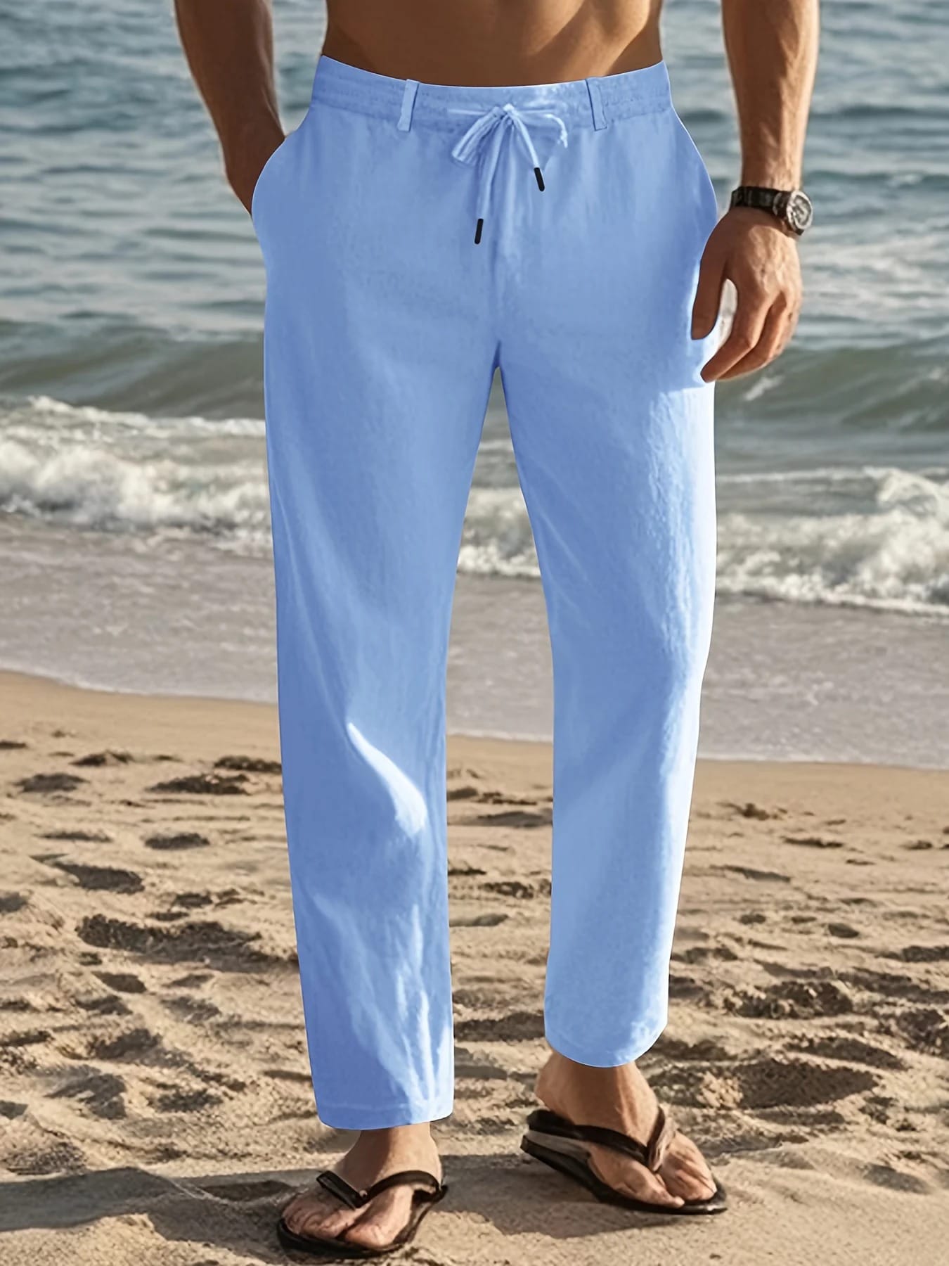 André Ferran | Pantalón de Lino Burdeos
