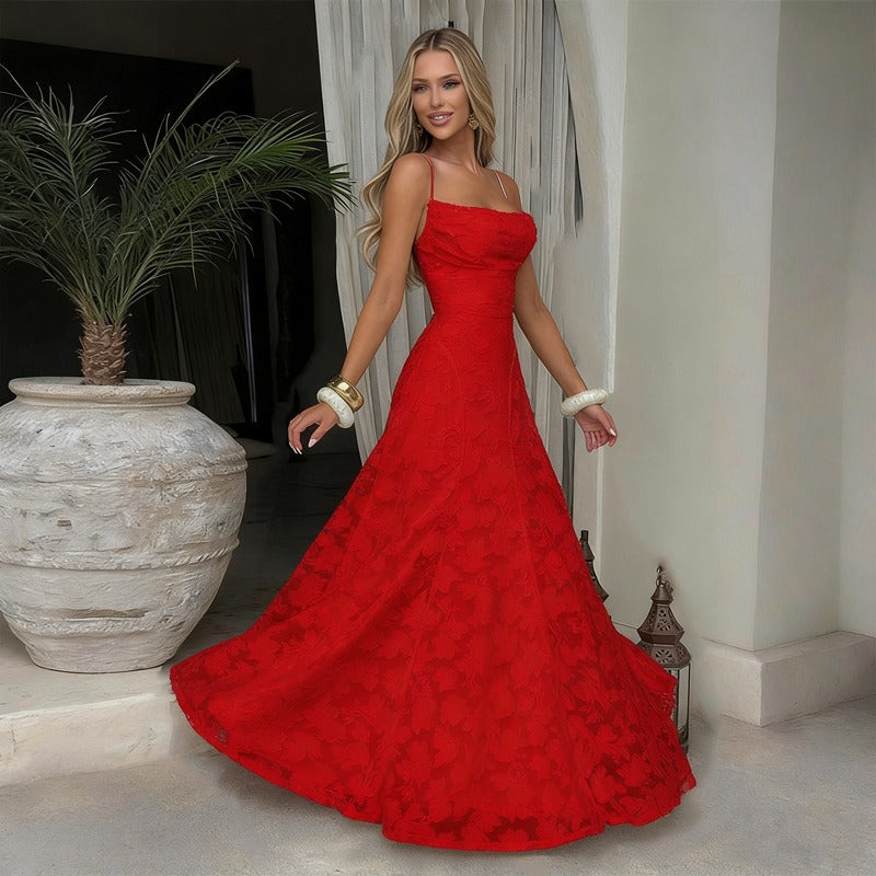Giorgia | Elegantes Spitzen Maxi Kleid