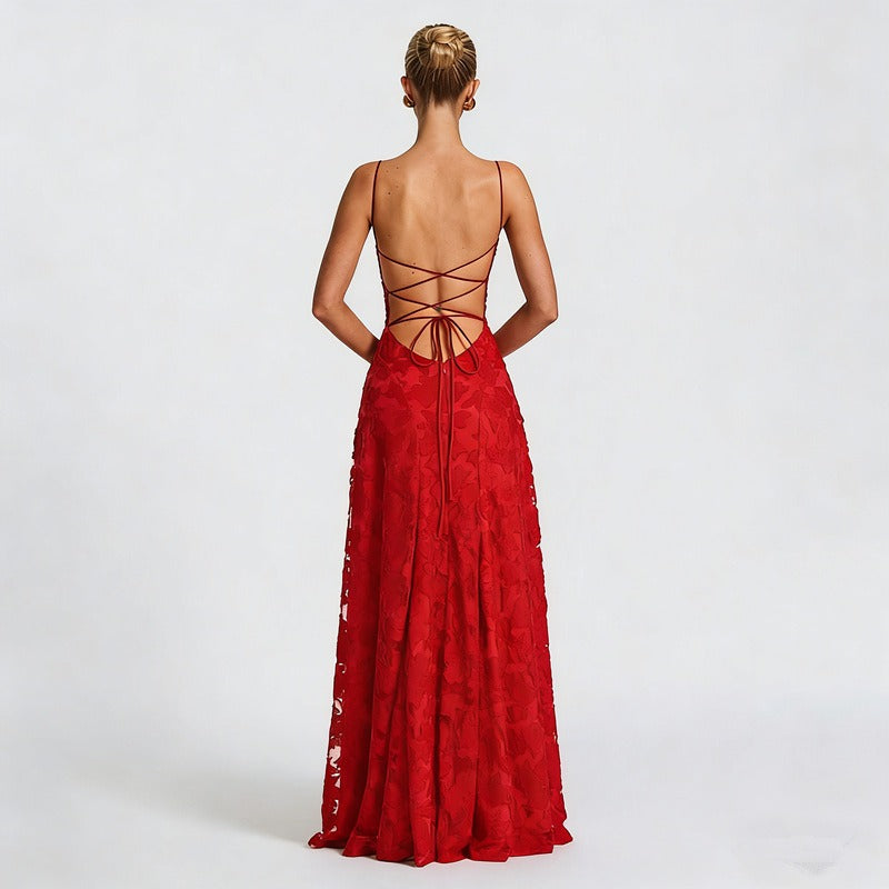 Giorgia | Elegantes Spitzen Maxi Kleid
