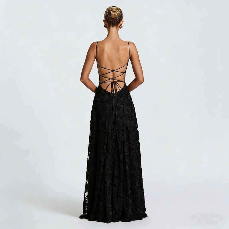 Giorgia | Elegantes Spitzen Maxi Kleid