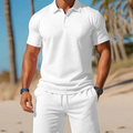 Zweiteiliges Sommer-Set für Herren aus Polohemd und Shorts