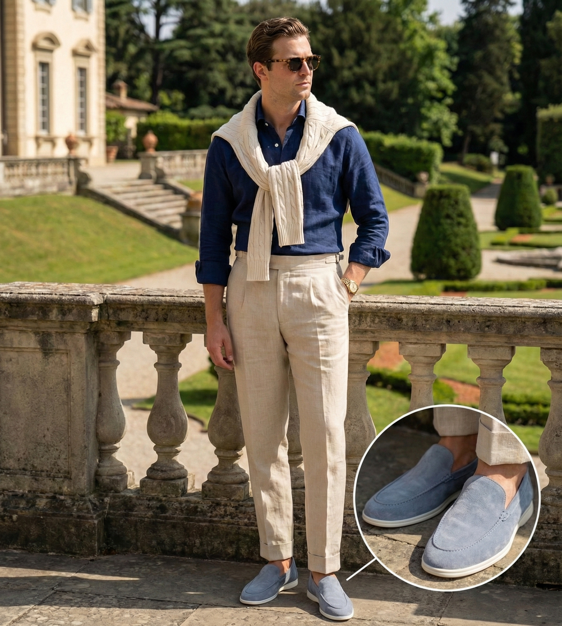 ALESSIO | Mocasines de Ante Premium