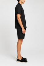 Conjunto de lino Valenci | Negro