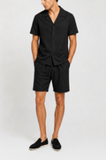 Conjunto de lino Valenci | Negro